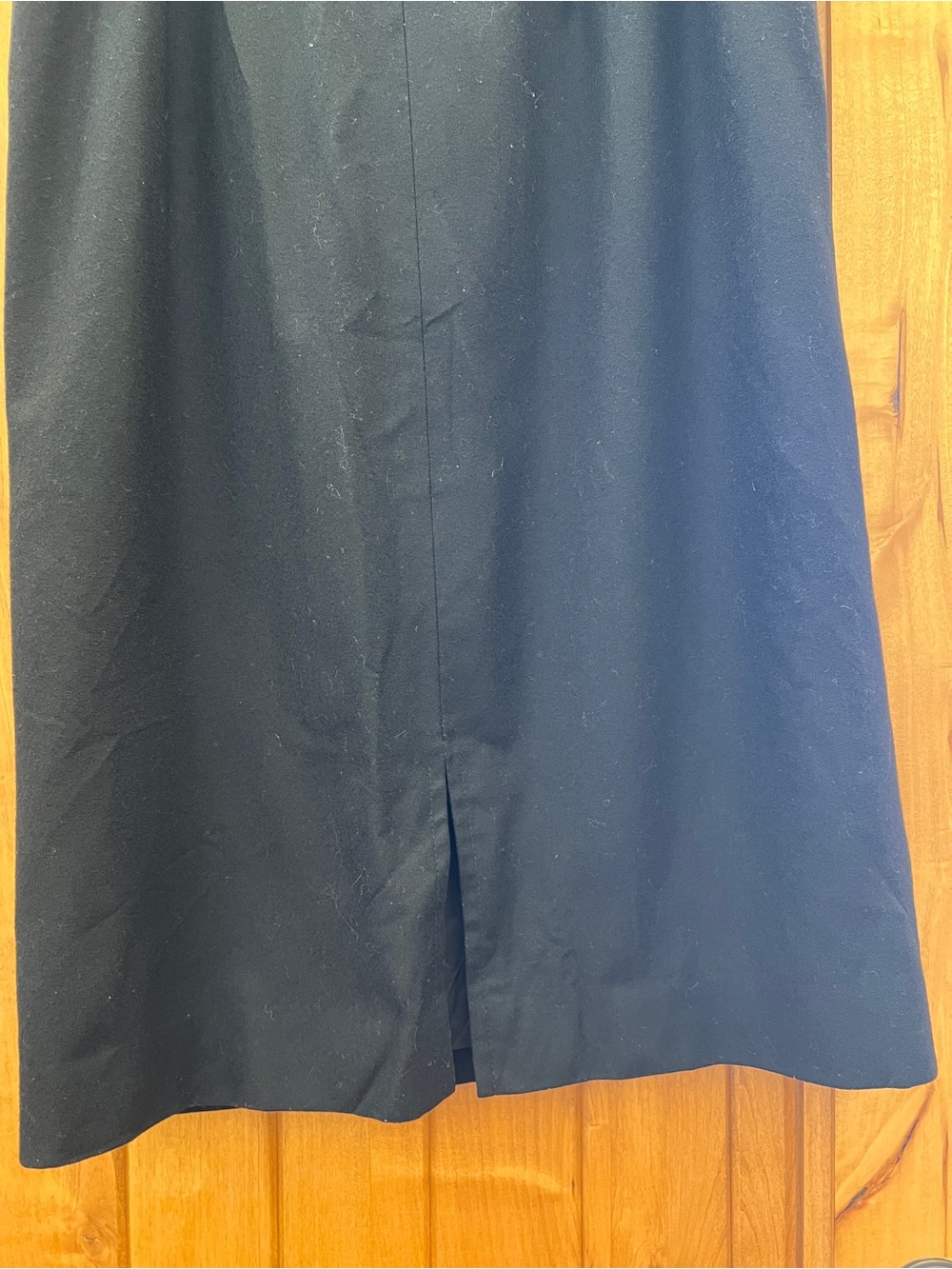 Pendleton Vintage 100% Virgin Wool Black Midi Pencil Skirt Size 16 USA Academia - Picture 6 of 6